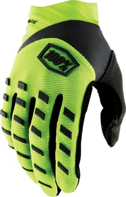 Produktbild von 100% Airmatic Youth Gloves S fluo yellow - robuster MTB-Kinderhandschuh mit T...