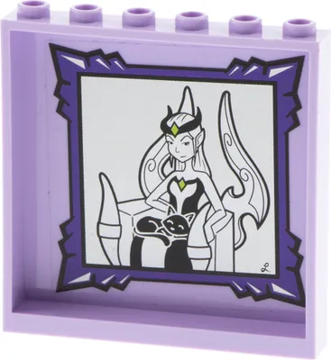 Produktbild von 1x Lego Panele 1x6x5 lavendel Sticker Bild Elves Ragana Jynx 41180 59349pb115