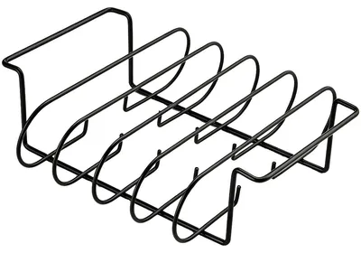 Produktbild von Spareribs Halter aus Edelstahl für 5 Rippchen, passend für Gas- und Holzkohlegrills