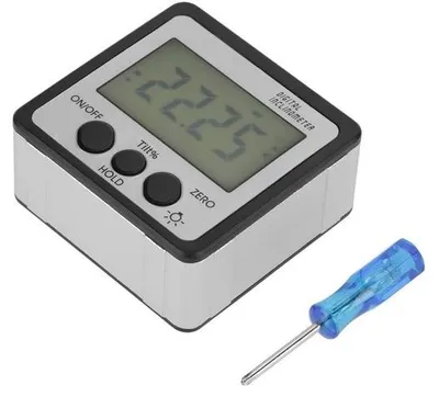 Productafbeelding van Digitale hellingsmeter - Hoekmeter van aluminiumlegering - Magnetische basis - Nauwkeurige meting - Lichtgewicht - Compact