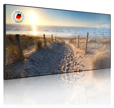 Produktbild von Metall Magnettafel beschreibbar 78x37cm Motiv Nordseestrand [MTSCHQ 11121]