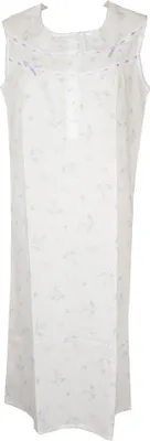 Immagine prodotto di Camicia da notte donna smanicato cotone collo serafino RAGNO articolo N77116, Taglia 44, Cotone 100%