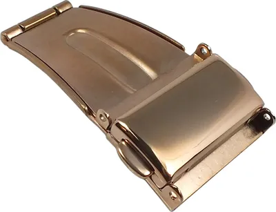 Produktbild von Minott Faltschließe einseitig klappbar rosegoldfarben glänzend, Stegbreite:19mm