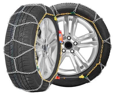 Imagen del producto de VEVOR: Cadenas para neumáticos, fabricadas en acero con aleación de manganeso, cadenas de tracción de emergencia, 2 unidades, cadenas universales para automóviles de 610/685 mm, cadenas de emergencia de alta resistencia para automóviles, camionetas, SUV y camiones, color plateado