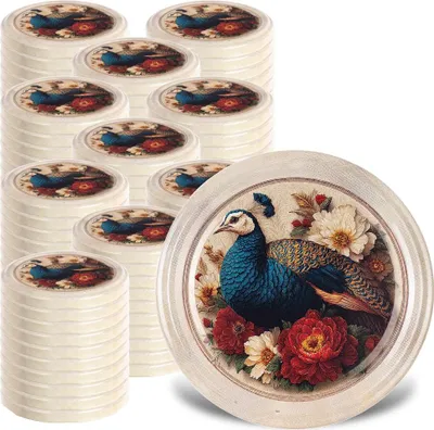 Produktbild von KADAX Schraubdeckel fi82 mm, Twist-Off-Deckel Set aus Metall, Ersatzdeckel für Einmachgläser, Deckel mit 6 Einrastzähnen für Sturzgläser und Einmachgläser (Vogel, 100 Stück)