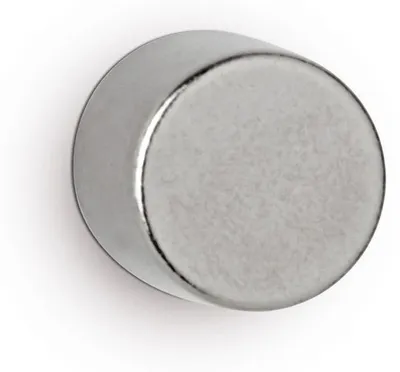 Zdjęcie produktu dla MAUL Magnes okrągły 10 sztuk 2,8 kg stal metal neodymowy magnetyczny Ø 0,8 x 0,8 cm srebrny