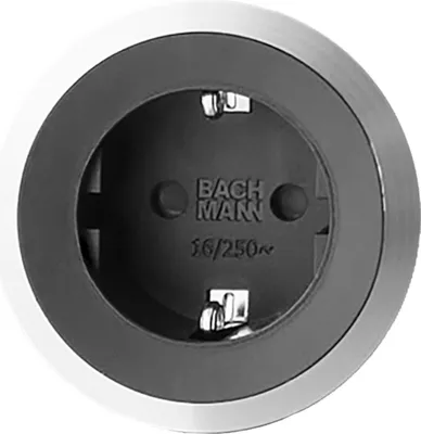 Produktbild von berbel Steckdose für die Modelle BKA DLI, BKA DLP und BKA DLC Edelstahloptik 1090087