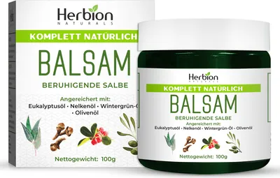Produktbild von Herbion Naturals Brustmassage, natürliche beruhigende Salbe, lindert verstopfte Brust, reduziert Muskelschmerzen, Erwachsene – 3,53 Unzen