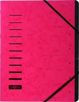 Image de PAGNA Classeur 7 compartiments 1-7 rouge 5 pcs.