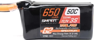 Image de Accu Spektrum Lipo 11,1V 650mAh 3S 50C Smart G2 Trail Pro IC2