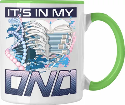 Produktbild von Trendation - Lesen Bücher Tasse Geschenk für Leseratte Bücherwurm Geschenkidee Spruch (Grün)