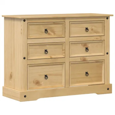 Zdjęcie produktu dla vidaXL Komoda Corona 112x48x91 cm lite drewno sosnowe