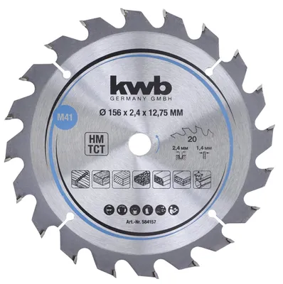 Obrázok produktu pre kwb 584157 Karbidový pílový kotúč 156 x 12,75 mm 1 ks