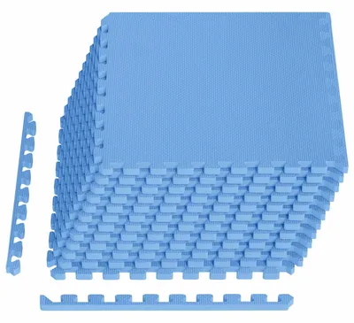 Immagine prodotto di vidaXL Tappetini antiscivolo, 12 pezzi, blu, 4,32 m², in schiuma EVA