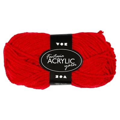 Produktbild von Creativ Company 421730, Rot, Acryl, 80 m, 40 °C, 50 g