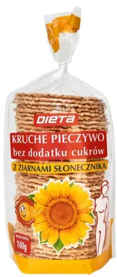 Produktbild von Knäckebrot mit Sonnenblumenkernen 100g DIETA