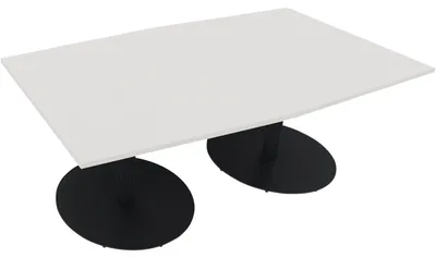 Produktbild von Bespr.ti. Tonneau Tellerfuß Rund B2000xT1000/1100xH720 an/Weiß