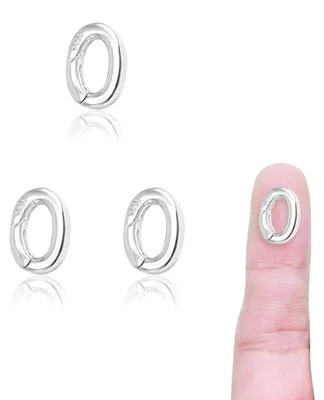 Productafbeelding van Ovale sieradessluiting van 925 sterling zilver, geschikt voor sieraden