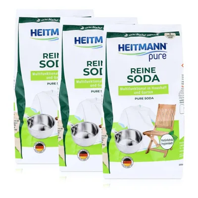 Produktbild von Heitmann pure Reine Soda 500g - Für Haushalt, Küche, und Garten (3er Pack)