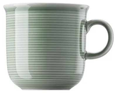 Becher mit Henkel Moss Green 0,28 L – Porzellan, mikrowellengeeignet