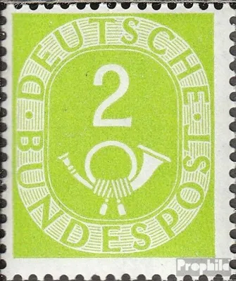 Produktbild von Briefmarken BRD (BR.Deutschland) 1951 Mi 123 postfrisch Posthorn