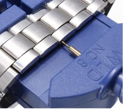 Produktbild von CHPN – Uhrenarmbandverkürzer – Uhrenstift-Entferner – Uhrenwerkzeuge – Einfaches Entfernen von Gliedern – Blau – Universal