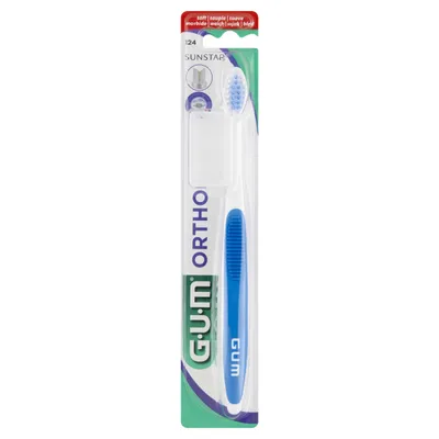 Zdjęcie produktu dla Sunstar GUM Ortho, Szczoteczka do zbw ortodontyczna 124, 1 sztuka