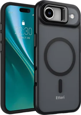 Zdjęcie produktu dla Etui Etteri Morning Fog do iPhone'a 17 Air, czarne