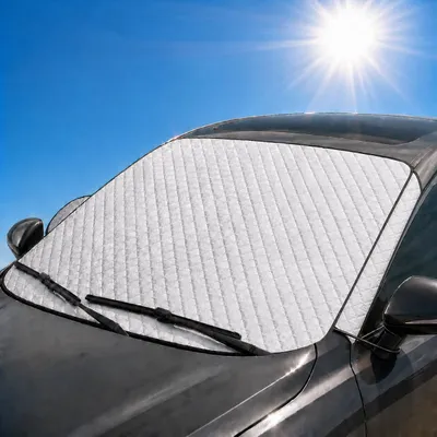 Obrázok produktu pre Ochranná clona na čelné sklo – ochrana pred slnkom a UV žiarením, 140 x 95 cm