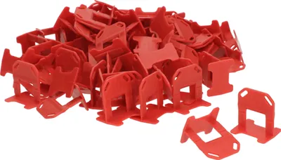 Zdjęcie produktu dla Pomoc poziomujaca KOTARBAU® do plytek z zakladkami 2 mm zestaw 100 sztuk