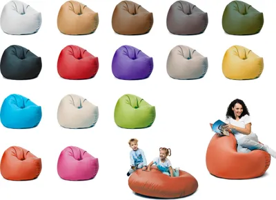 Produktbild von sunnypillow XXL Sitzsack mit Styropor Füllung 125 cm Durchmesser 2-in-1 Funktionen zum Sitzen und Liegen Outdoor & Indoor für Kinder & Erwachsene viele Farben und Größen zur Auswahl Orange
