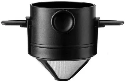 Produktbild von Reisekaffee-Filter aus Edelstahl, wiederverwendbar für Tropfkaffee in einer Tasse, geeignet für zu Hause, im Büro und unterwegs (4 Stück)