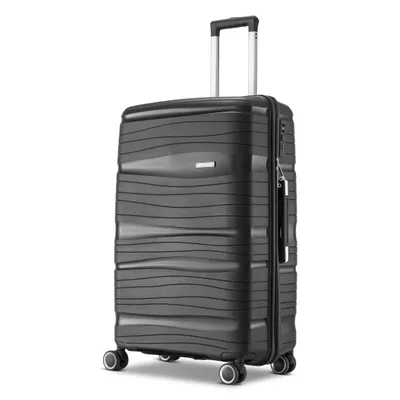 Produktbild von SKYCASES Travel One – Handgepäck-Koffer 40 L – Hartschalenkoffer mit Beutel – 360 Grad Rollen und Zahlenschloss - 35 x 21 x 54 cm - Schwarz