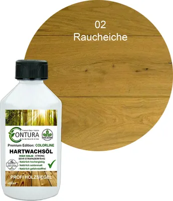 Produktbild von Contura 250ml. FARBIGES Hartwachsöl Colorline Premium Hartwachs - 02 Raucheiche