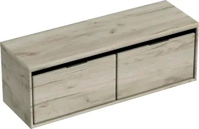 Produktbild von Sanox Waschtischunterschrank Loft BxHxT 140,2 x 48,6 x 45 cm Frontfarbe craft oak mit Waschtischplatte