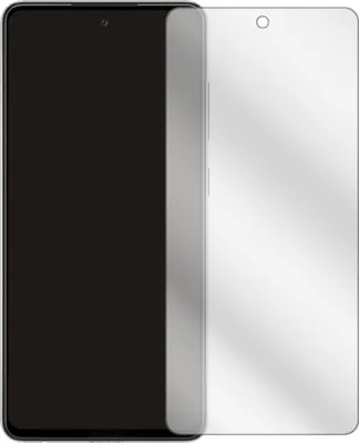 A product image showing a smartphone screen protector next to a smartphone.