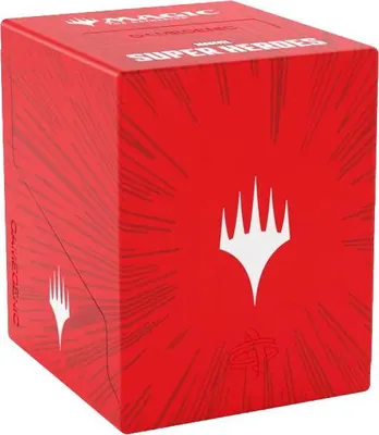 Produktbild von MTG Bastion 100+ XL Kartenbox Comic Burst Rot