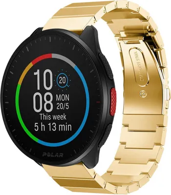 Produktbild von Strap-it Polar Pacer Metallarmband (Gold)