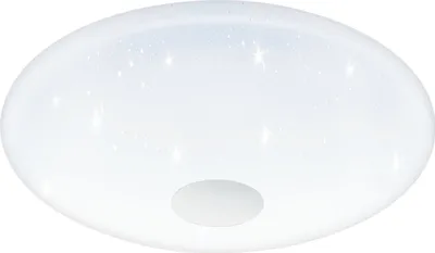 Produktbild von EGLO LED Deckenleuchte Voltago 2, Deckenlampe mit Kristall-Effekt, Fernbedienung, Lichtfarbe (warmweiß – kaltweiß), dimmbar, Wohnzimmerlampe, Ø 58 cm