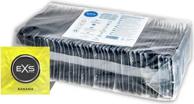 Zdjęcie produktu dla EXS Banana Flavour prezerwatywy 100 sztuk aromatyzowane żołte 54 mm