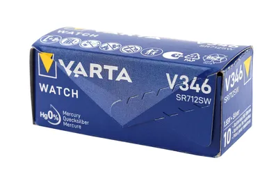 Produktbild von Varta KNOPFZELLE FÜR UHREN 1.55 V - 10 mAh SR712 346.101.111 (1 St. / Blisterverpackung)
