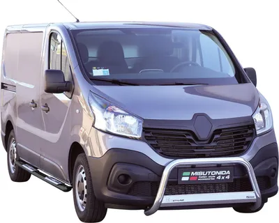 Zdjęcie produktu dla Stalowe listwy progowe do Renault Trafic 2014-2019 L1 krótkie czarne