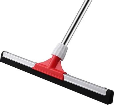 Productafbeelding van Waterschuiver 43 cm, Steel 147 cm, Dubbele Rubberen Lip, Voor Badkamer, Keuken, Garage, Tuin