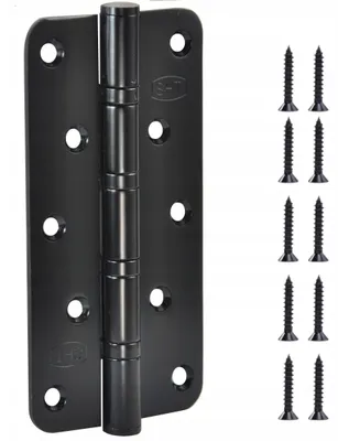 Obrázek produktu pro Handmet Dveřní pant łożiskový černý nerezový 158x76 mm