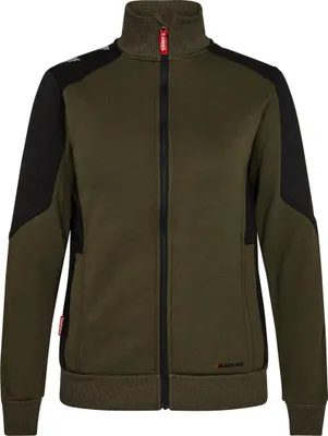 Produktbild von ENGEL Damen Sweatjacke Cardigan Galaxy 8825-233-5320 Gr. S forest green/schwarz