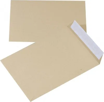 Immagine prodotto di Busta con nastro in silicone marrone 229x324 mm, 10 pezzi - Ufficio