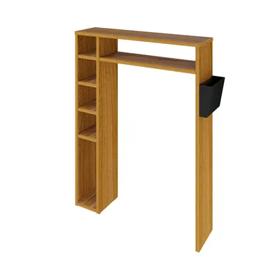 Image de LEVIRA Home Etagère de salle de bain Helmer 80x21x106 cm - moderne, résistante à l'humidité, stable