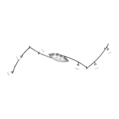 Zdjęcie produktu dla Paul Neuhaus 6675-55 Reflektor sufitowy z 9 żarówkami, wykonany ze stali i szkła, wraz z żarówkami