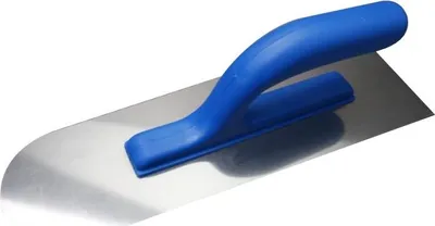 Productafbeelding van Gladde halfronde roestvrijstalen troffel 105*325