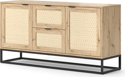 Produktbild von Kommode Vicco Natal Braun 40 x 72.5 cm mit 2 Türen und 2 Schubladen, Model 42042